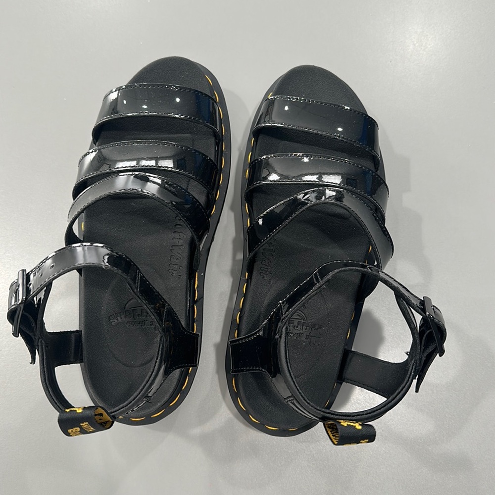 Dr. Marten’s Blaire Patent Women’s Sandal.